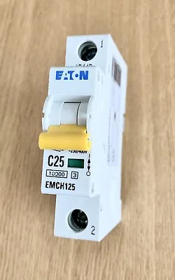 Eaton MEM 25A MCB Type C 10kA C25 Single Pole Circuit Breaker Memshield EMCH125 • £10.99