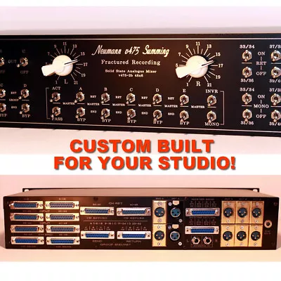 Summing Mixer Neumann - Order Your Analog Studio 4-8-16-24-32-64-96 Input Box! • £1139