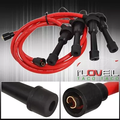 10.2Mm Jdm Spark Plug Wire Red 1995-1999 Eclipse Non Turbo 2.0L 4Cyl • $19.99