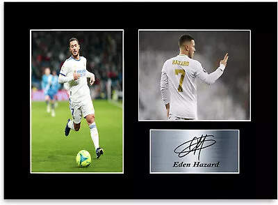 Eden Hazard Belgium Football Player A4 Signed Photo Display Mount Gift Poster • £9.99