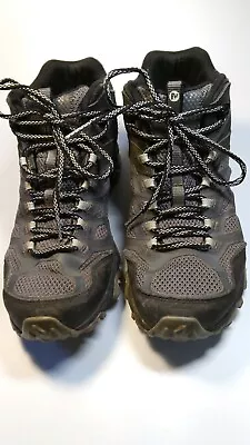 Merrell Men's Moab 2 Vent Mid WP Black Hiking Boots Size 10 • $35