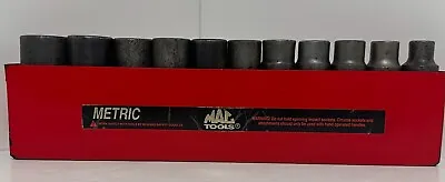 Mac Tools 1/2  Drive 11-pc Metric 6-pt Deep Impact Socket Set • $190