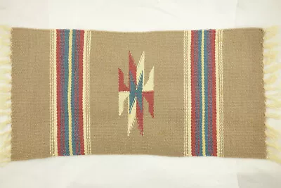 Vintage Miniature Native American Wool Rug Tapestry Wall Hanger 19.5 X10  • $19.99