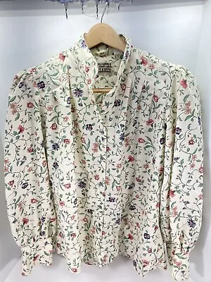 Frontier Classics Westen Shirt Men XL Beige Floral Long Sleeve Button Reenacting • $29.95