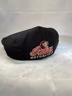 Vintage Indian Motorcycle Gilroy Black Newsboy Cabbie Gatsby Hat Cap L/XL • $30