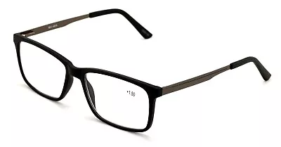 Men Premium Rectangle TR90 /w Extended Temple - XL Large Reader Reading Glasses • $16.95