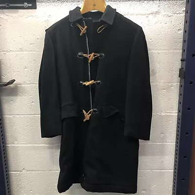 Vtg Mcgregor Jacket Coat With Wood Toggle & Rope Buttons Usa Made Size 42 Black • $84.45