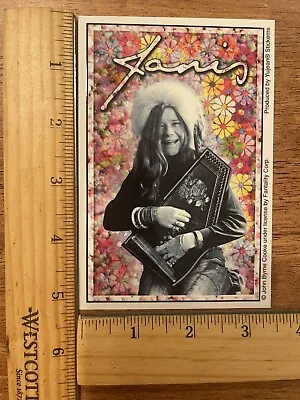 Vtg Janis Joplin Auto Harp Flower Decal Sticker Yujean Stickems John Byrne Cooke • $25