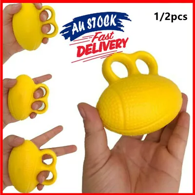 $11.36 • Buy Hand Finger Exerciser Therapy Ball Squeeze Strengthener Equipment PU Silicone AU