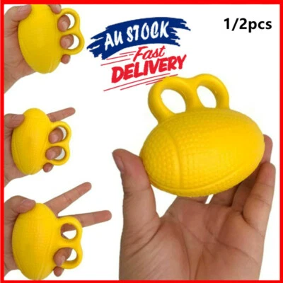 $11.36 • Buy Hand Finger Exerciser Therapy Ball Squeeze Strengthener Equipment PU Silicone AU