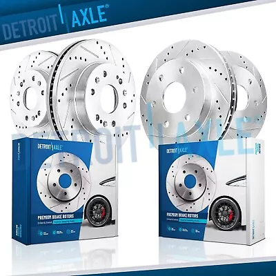 Front & Rear Drilled Disc Brake Rotors For Silverado Sierra Suburban 1500 Tahoe • $203.27