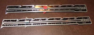 2 Vintage Metal Sewing & Knitting Measurement Tools Dyno & Ardee Gauge Rulers • $9.95