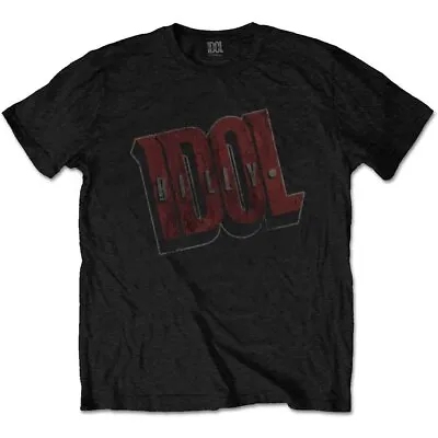 Billy Idol Vintage Logo T-Shirt Black New • $21.96