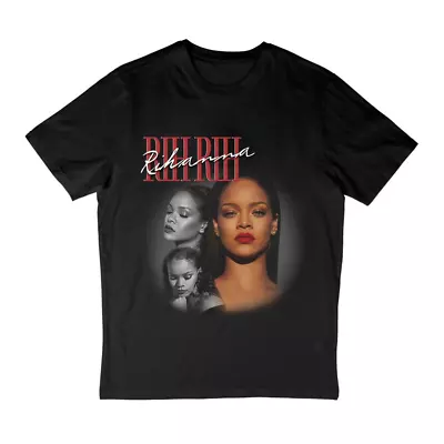 Hot Rihanna Shirt Rihanna  Dress Short Sleeve Black Men All Size T-shirt • $19.99