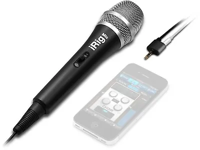IK Multimedia ~ IRig Voice (black) Karaoke Microphone For Smartphone And Tablets • $24.75