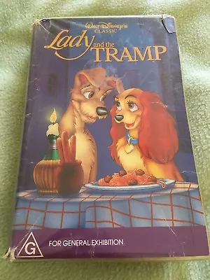 Lady And The Tramp  Black Diamond Walt Disney Classic Vhs Video • $69