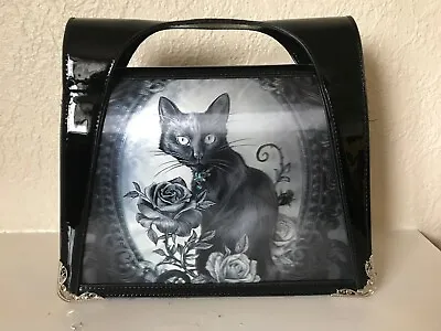 CAT 3D Gothic/Witch Faux Patent Leather Shoulder Bag/Handbag - Used Once • £28