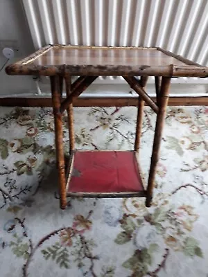 £10 • Buy Bamboo Occasional Table / Plant Stand Approximately 70 Years Old