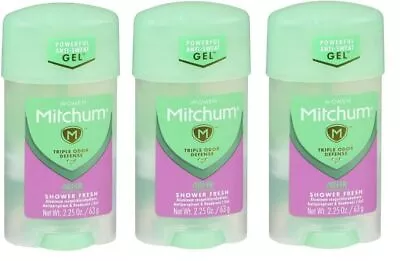 Mitchum Lady Power Shower Fresh Gel Womens Deodorant 2.25 Oz X 3 Packs • $19.99