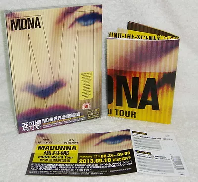 Madonna MDNA World Tour Deluxe Edition Taiwan Ltd DVD+2-CD+ Folded  Poster • $63.88