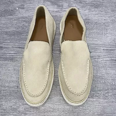 $48.60 • Buy Zara  Shoes Mens Size EU 43 US 10 Beige Suede Sporty Loafers Slip On