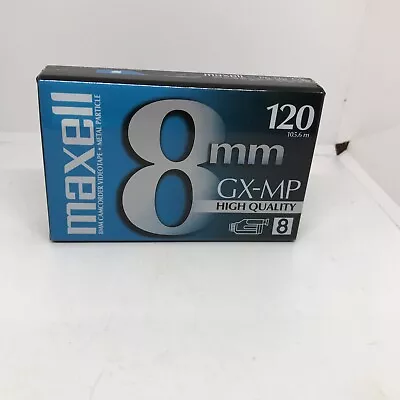 Maxell 8mm GX-MP Videotape 120 Minutes Camcorder - New & Factory Sealed • $5.99