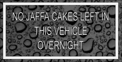 £2.49 • Buy NO JAFFA CAKES Van Car/Van/Bumper/Window Sticker 4X4 CAMPER SURF VW JDM 20x10cm