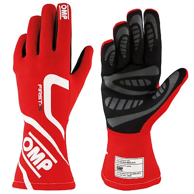 OMP First S FIA 8856-2018 Approved Gloves - Motorsport / Race / Rally • $93.06