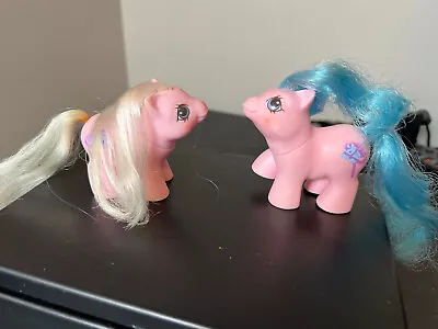 Vintage Hasbro 1987 My Little Pony G1 Sticky Sniffles Newborn Baby Twins • $20