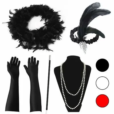 Ladies Gatsby FLAPPER Fancy Dress 20s Charleston Costume Outfit Accessories • £10.99