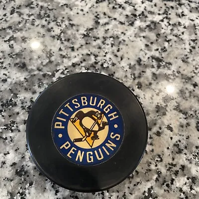 Vintage NHA Bauer Approved Pittsburgh Penguins Hockey Puck • $99.99