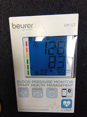 NEW Beurer BM67 Upper Arm Blood Pressure Monitor Cuff With Bluetooth And Display • $22.50