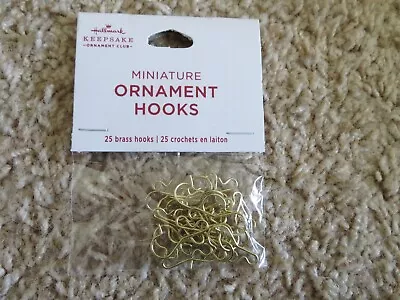 Hallmark Miniature Ornament Hooks - Set Of 25 - New - 2024 • $9.99