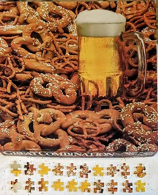 Vintage Hoyle  Great Combination  550 Piece Puzzle! Gotta Love Pretzels & Beer! • $18.99