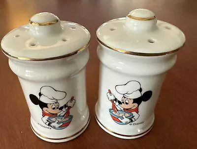 Vintage Disney Chef Mickey Mouse Salt And Pepper Shakers Made In Japan • $8.50