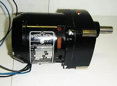 Vintage Bodine Electric Co. 90:1 Ratio 1/90 H.P Speed Reducer Motor • $80