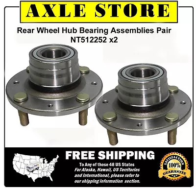 2 Rear Wheel Hub Bearing Assemblies Fit 2000-2004 Volvo S40 V40 Non ABS • $49