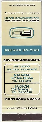 Pioneer Co-Operative Bank Boston Mass.  FS  • $5.20