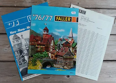 876 Faller Catalogue 76/77 + 76 New Items + Price List English Français Nederlan • £27.95