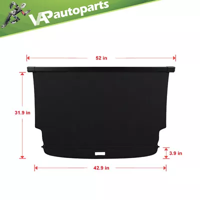 Fits 2021-2023 Ford Bronco Retractable Trunk Cargo Cover Security Shield Black • $62.49