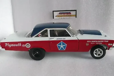 Sox Martin 1965 Awb Plymouth Belvedere Hemi 1:18 Hnra Drag Race Car Atomic Acme • $160