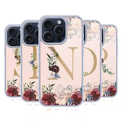NATURE MAGICK FLOWERS MONOGRAM ROSE GOLD 2 GEL CASE COMPATIBLE W/ IPHONE/MAGSAFE • $24.95