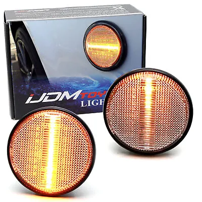 JDM-Spec Clear Amber LED Sequential Blink Fender Signals W/ Wiring For MX5 Miata • $32.39