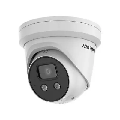 Hikvision 8MP (4K) 24/7 Colorvu IP Camera POE H.265 Turret Dome W/Audio 2.8mm • £150