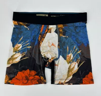 Stance Butter Blend Boxer Brief Men's Small W/ Wholester Floral Underwear Black • $13