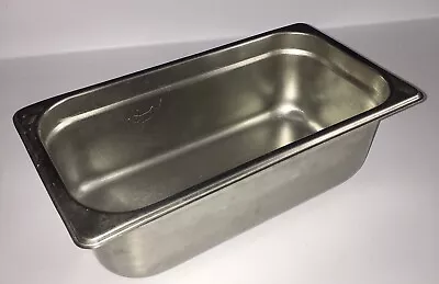 4  Deep Pan Stainless Steel Third-Size Steam Table Pan • $10