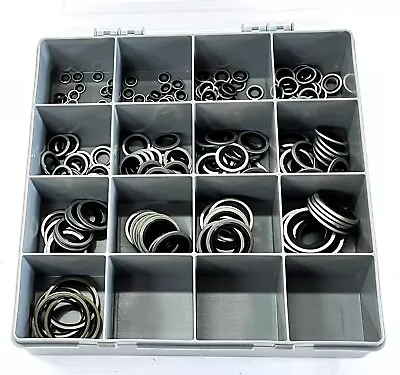 Bonded Washer Sealing Kit - Metric - 180 Piece Self Centering Seal Dowty - M5-30 • £29.95