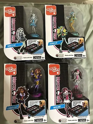 4 Monster High Apptivity App For Ipad Frankie Clawdeen Lagoona Draculara + Dvd • $49.99