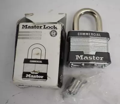 Master Lock 21W0 Wide Laminated Steel Commercial Padlock No Keys Security • $11.98