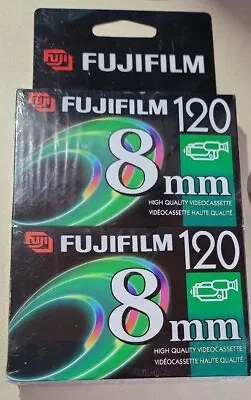 SEALED Fuji Film 8mm P6-120 Video Cassette For Camcorder Blank 2 Pk • $11.99